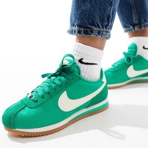 Nike Emerald Green Cortez Sneakers